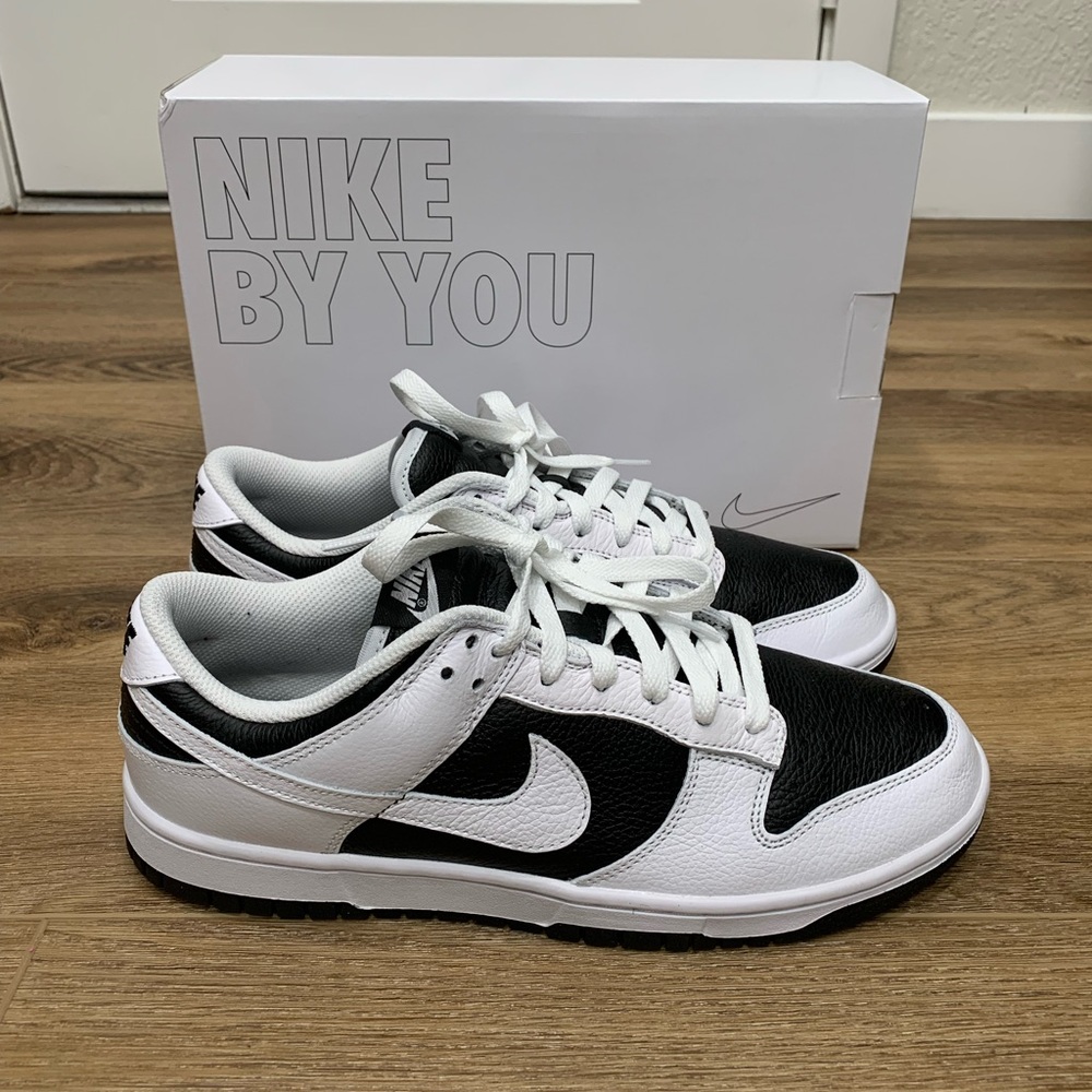 Nike “Dunk By You” Reverse Panda Black/White Sneaker (Lightly used, 9.5M)